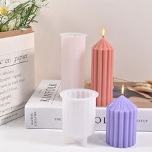 Load image into Gallery viewer, DIY Candle Mold Silicone Candle Mold Cake Resin Molds 3D Art Wax Candle Making Mould Silicone Handmade Soap Molds