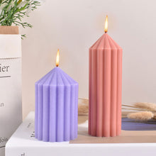 Load image into Gallery viewer, DIY Candle Mold Silicone Candle Mold Cake Resin Molds 3D Art Wax Candle Making Mould Silicone Handmade Soap Molds