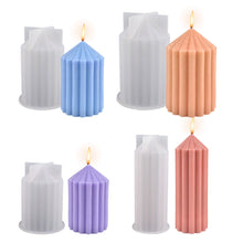 Load image into Gallery viewer, DIY Candle Mold Silicone Candle Mold Cake Resin Molds 3D Art Wax Candle Making Mould Silicone Handmade Soap Molds