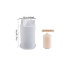 Load image into Gallery viewer, DIY Candle Mold Silicone Candle Mold Cake Resin Molds 3D Art Wax Candle Making Mould Silicone Handmade Soap Molds