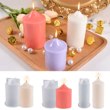 Load image into Gallery viewer, DIY Candle Mold Silicone Candle Mold Cake Resin Molds 3D Art Wax Candle Making Mould Silicone Handmade Soap Molds