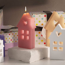 Load image into Gallery viewer, House Resin Mould 3D Hollow Heart House DIY Aromatherapy Gypsum Candle Silicone Mould Handmade Tool Ornaments Mold