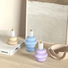 Load image into Gallery viewer, DIY Concrete Round Candle Holder Silicone Mold Geometric Candle Holder Making Resin Plaster Craft Molds Home Decor Supplies