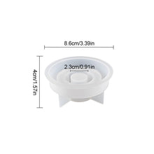 Load image into Gallery viewer, DIY Round Candle Holder Silicone Molds Star Hex Shape Plaster Resin Candlestick Mould Candle Accessories Tool Home Table Decor