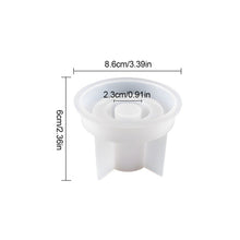 Load image into Gallery viewer, DIY Round Candle Holder Silicone Molds Star Hex Shape Plaster Resin Candlestick Mould Candle Accessories Tool Home Table Decor