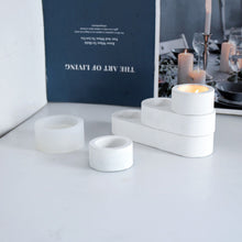 Load image into Gallery viewer, Multiple Holes Candle Holder Silicone Mold Candle Holder Casting Molds Multi-Connected Candlestick Mould Home Table Decorations