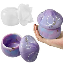 Load image into Gallery viewer, Mushroom Storage Boxes Display Epoxy Resin Silicone Molds Making For DIY Aromatherapy Gypsum Mushroom Ornaments