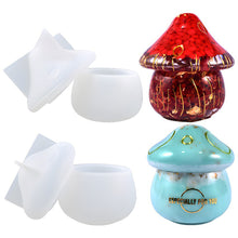 Load image into Gallery viewer, Mushroom Storage Boxes Display Epoxy Resin Silicone Molds Making For DIY Aromatherapy Gypsum Mushroom Ornaments