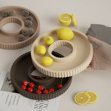 Load image into Gallery viewer, Hollow Stripe Round Silicone Mold Storage Tray Mould Nut Storage Dish Mold Resin Casting Molds Home Craft Decor
