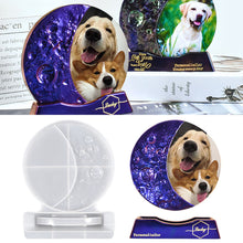 Load image into Gallery viewer, Moon Photo Frame DIY Silicone Mold Resin Casting Molds Base Silicone Epoxy Molds Craft Home Decoration