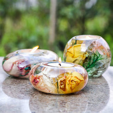 Load image into Gallery viewer, Oval Stone Shape 3D Silicone Mold Epoxy Resin Candle Holder Mould Round Oval Mould Candle Light Table Ornaments Plaster Mold