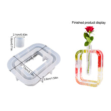 Load image into Gallery viewer, Rectangular Round Hydroponic Gypsum Mould DIY Hydroponics Test Tube Vase Silicone Mold Plant Vase Cement Resin Mold Decor