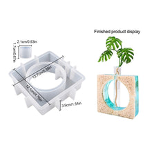 Load image into Gallery viewer, Rectangular Round Hydroponic Gypsum Mould DIY Hydroponics Test Tube Vase Silicone Mold Plant Vase Cement Resin Mold Decor