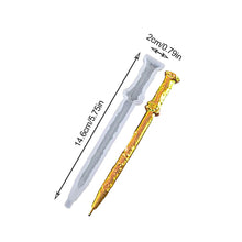 Load image into Gallery viewer, DIY Crystal Epoxy Resin Mold Irregular Shape Magic Wand Ballpoint Pen Silicone Mold Handmade Crafts Tool Resin Casting Molds