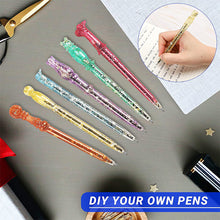 Load image into Gallery viewer, DIY Crystal Epoxy Resin Mold Irregular Shape Magic Wand Ballpoint Pen Silicone Mold Handmade Crafts Tool Resin Casting Molds