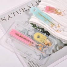 Load image into Gallery viewer, DIY Pendant Bookmark Silicone Mold Leaves Resin Bookmark Epoxy Casting Mould for Jewellry Making Silicone Crafts Molds Decoration