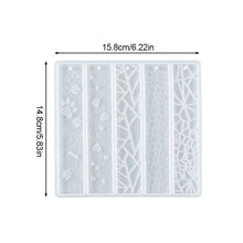 Load image into Gallery viewer, DIY Pendant Bookmark Silicone Mold Leaves Resin Bookmark Epoxy Casting Mould for Jewellry Making Silicone Crafts Molds Decoration