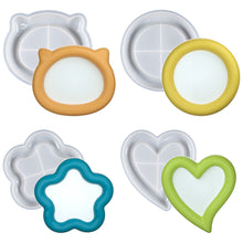 Load image into Gallery viewer, Saucer Tray Plaster Silicone Mold DIY Heart Cat Flower Shape Jewelry Storage Box Epoxy Mould Craft Making Molds