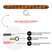 Load image into Gallery viewer, 1PC 11LED 12V Truck Tail Trailer Red LED High Mount Rear Third 3RD Strip Brake Stop Tail Light Lamp Marker Bar Light