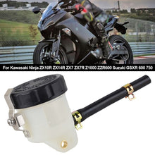 Load image into Gallery viewer, Motorcycle Front Brake Fluid Reservoir Tank Oil Cup Clutch Fluid Bottle With Oil Tube for Kawasaki Ninja ZX10R ZX14R ZX7 ZX7R Z1000 ZZR600 Suzuki GSXR 600 750
