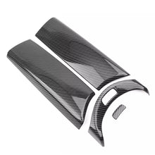 Load image into Gallery viewer, 4Pcs Carbon Fiber Car Center Armrest Box Panel Switch Button Cover Interior Accessories Only For Mercedes Benz E GLC C class W205