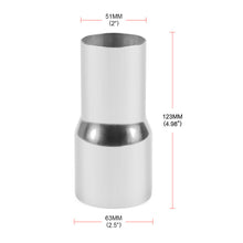 Load image into Gallery viewer, Universal Car Motorcycle Exhaust Straight Pipe Adapter Reducer Stainless Steel Available Muffler Pipeline Welded Pipe Multiple Sizes