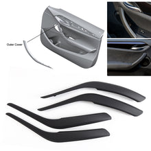Load image into Gallery viewer, 2Pcs Car Inner Door Panel Handle Cover Interior Door Armrest Pull Trim Cover Beige Black Left Right For BMW X1 E84 2010-2016