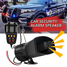 Load image into Gallery viewer, 12V 100W Car Horn Car Warning Alarm Speakers Loud Mic PA System Emergency Amplifier Hooter Police Siren Air Horn Megaphone Tone