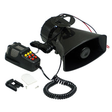 Load image into Gallery viewer, 12V 100W Car Horn Car Warning Alarm Speakers Loud Mic PA System Emergency Amplifier Hooter Police Siren Air Horn Megaphone Tone