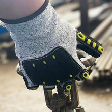 Load image into Gallery viewer, TPR Mechanical Anti Cutting Work Gloves Anti-vibration Anti-smashing Anti-collision Gloves Outdoor Cycling Rescue Safety Gloves