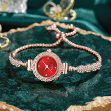Load image into Gallery viewer, Ladies Quartz Watch Rhinestone Women's Watch Small Dial Slender Bracelet Freely Adjustable Accessories Quartz Watch