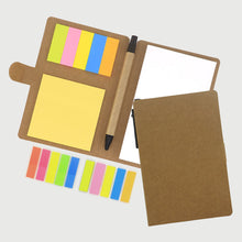 Load image into Gallery viewer, Retro Style Memo Pads 50pcs Sticky Note Notebook With Notepad and Pen Portable Daily Record Book Student Tearable Booklet