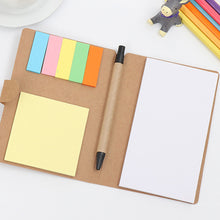 Load image into Gallery viewer, Retro Style Memo Pads 50pcs Sticky Note Notebook With Notepad and Pen Portable Daily Record Book Student Tearable Booklet