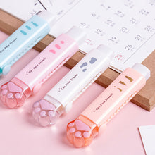 Load image into Gallery viewer, Cute Paw Retractable Eraser Push-Pull Pencil Rubber Stationery For Students Journal Drawing Writing Wiping School Supplies