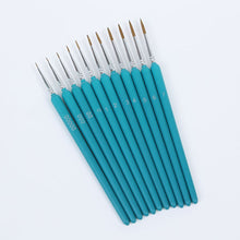 Load image into Gallery viewer, 11Pcs Miniature Wolf Hair Paint Brush Art Painting Brushes Artistic Watercolor Brush Oil Painting Brush Drawing Hand Painted