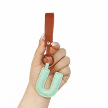 Load image into Gallery viewer, A to Z PU Leather Initial Letter Keychain For Women Fashion Cartoon Candy Color Bag Phone Pendant Car Key Chain Jewelry Gifts