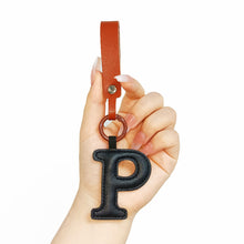 Load image into Gallery viewer, A to Z PU Leather Initial Letter Keychain For Women Fashion Cartoon Candy Color Bag Phone Pendant Car Key Chain Jewelry Gifts