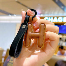 Load image into Gallery viewer, A to Z PU Leather Initial Letter Keychain For Women Fashion Cartoon Candy Color Bag Phone Pendant Car Key Chain Jewelry Gifts