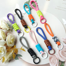 Load image into Gallery viewer, Creative Braided Lanyard Keychain For Phone Case Women Anti Lost Knot Rope Strap Car Key Chains Diy Accessories Fashion Keyring