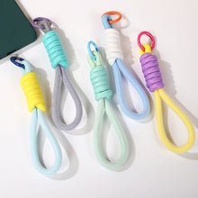 Load image into Gallery viewer, Mesh Lanyard Fluorescent Braid Rope Phone Case Hanging Cord Keychain Bag Pendant Keychain