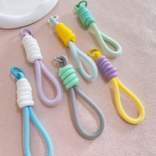 Load image into Gallery viewer, Mesh Lanyard Fluorescent Braid Rope Phone Case Hanging Cord Keychain Bag Pendant Keychain