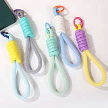 Load image into Gallery viewer, Mesh Lanyard Fluorescent Braid Rope Phone Case Hanging Cord Keychain Bag Pendant Keychain