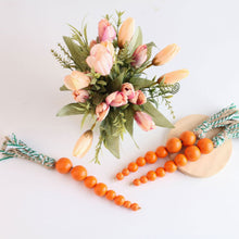 Load image into Gallery viewer, Wooden Bead Easter Carrots Ornaments Garland Farmhouse Home Decor Carrots Hanging Pendants For Easter Party Supplies