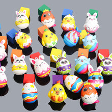 Load image into Gallery viewer, 5Pcs Squeeze Easter Bunny Eggs Stress Relief Toys Kids Easter Party Favor Gifts for Guests Egg Basket Stuffer Goodie Fillers