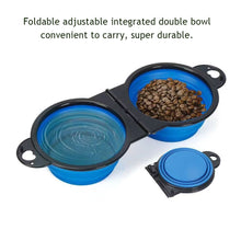 Load image into Gallery viewer, Portable Pet Dog Food Feeder with Buckle Collapsible Feeding Bowl Watering Dish Outdoor Travel Folding Bowl Pet Supplies