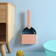 Load image into Gallery viewer, Cat Litter Scooper Plastic Cat Litter Shovel With Base Self Cleaning Cat Litter Box Shovel Kitten Toilet Clean Tools Cat Supplies