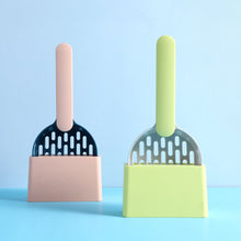 Load image into Gallery viewer, Cat Litter Scooper Plastic Cat Litter Shovel With Base Self Cleaning Cat Litter Box Shovel Kitten Toilet Clean Tools Cat Supplies