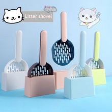 Load image into Gallery viewer, Cat Litter Scooper Plastic Cat Litter Shovel With Base Self Cleaning Cat Litter Box Shovel Kitten Toilet Clean Tools Cat Supplies