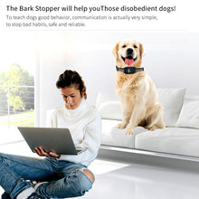 Load image into Gallery viewer, Automatic Anti Barking Dog Collar Dog Training Collar Pet Barkproof Collars Anti Barking Device Rechargeable Bark Stopper