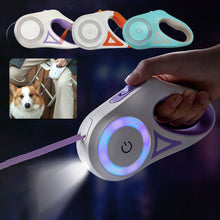Load image into Gallery viewer, 5M/3M LED Flashlight Pet Leash Retractable Lighted Night Outdoor Walking Dog Leash Non-Slip Handle Dog Chain Dog Supplies